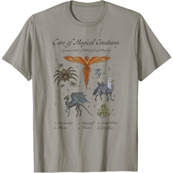 Harry Potter Care Of Magical Creatures Hogwarts School T-Shirt