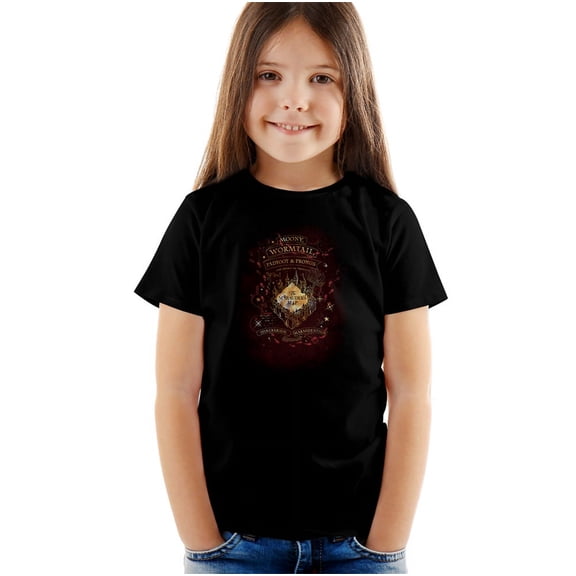 Harry Potter Celestial Marauders Map Kids T Shirt (2) for Youth Toddler Boys and Girls, Black