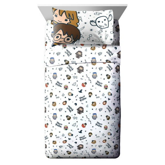 Harry Potter Character Icons Twin Bed Sheet Set
