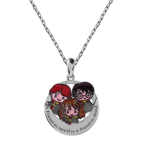 Harry Potter Characters Friendship Metal Pendant Necklace