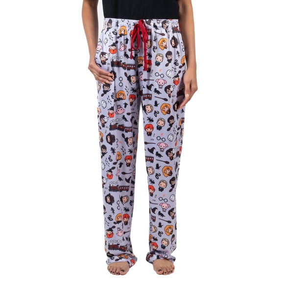 Harry Potter Chibi AOP Women's Sleep Pajama Pants-XXL