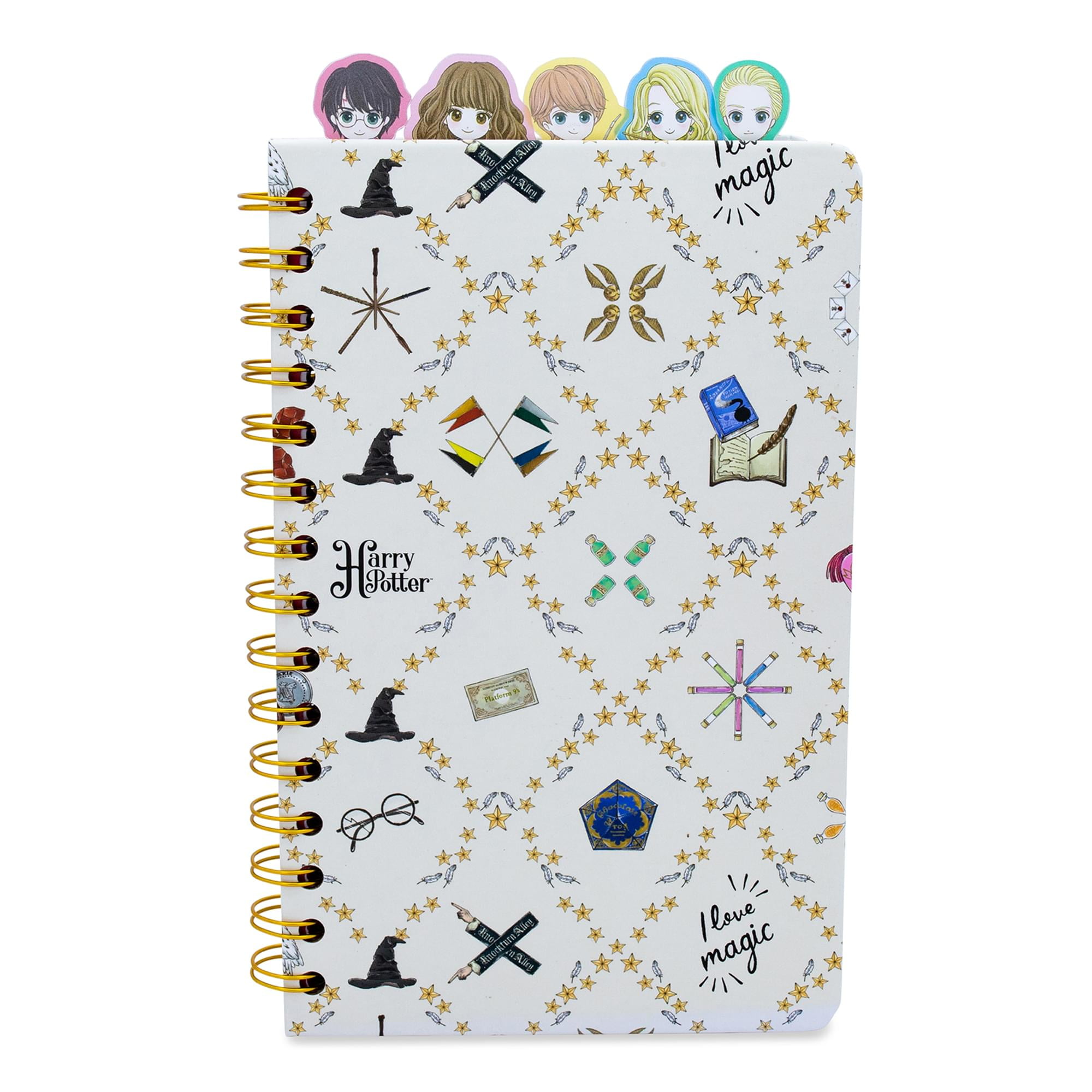 Notebook Chibi Harry Potter Chibi Hogwarts 75-Page Spiral Notebook | Bound Sketchbook ...