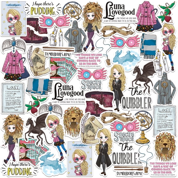 Harry Potter Chibi Luna Lovegood Collection 50Ct Sticker Pack