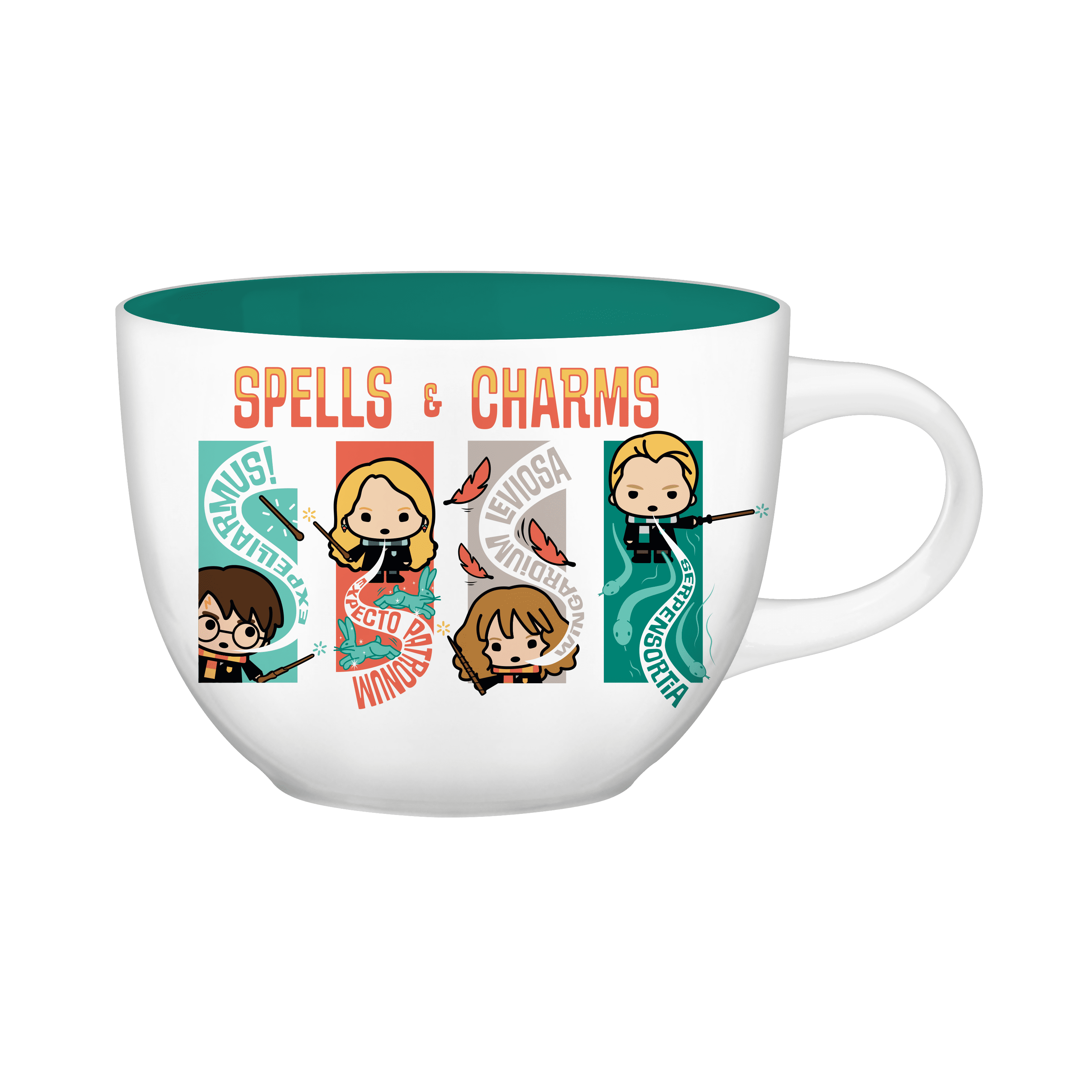 Harry Potter Chibi Spells and Charms 24oz Ceramic Soup Mug