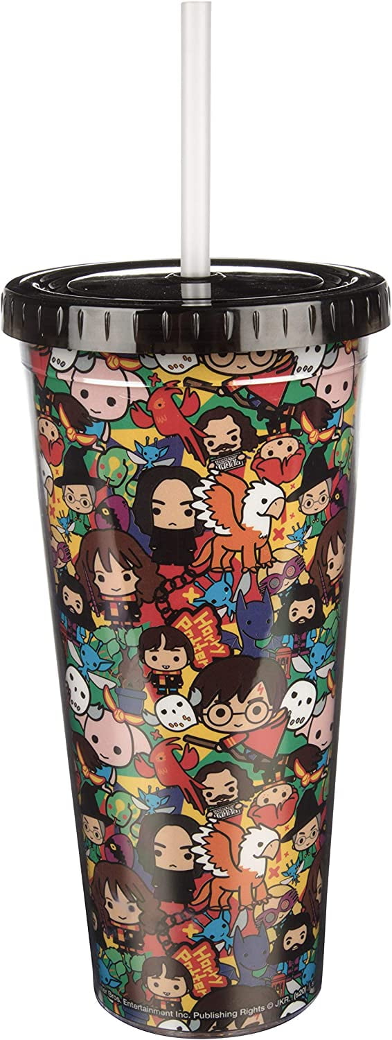 40oz Magical Character Tumbler - With handle and straw – Scribbles