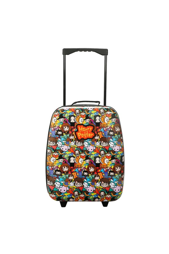 Harry Potter Chibi Wizards & Creatures Kids Foldable 2 Wheel Hard Shell Luggage