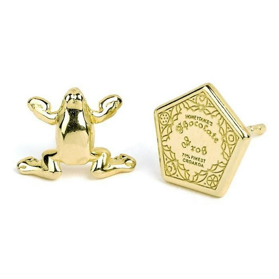 Harry Potter Chocolate Frog Gold Plated Stud Earrings