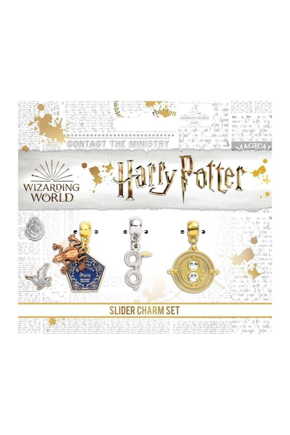 Chocolate Frog, Harry's Glasses and Time Turner Charm Set