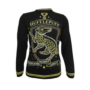 Harry Potter Christmas Jumper Hufflepuff Crest new Official Unisex Ugly Sweater