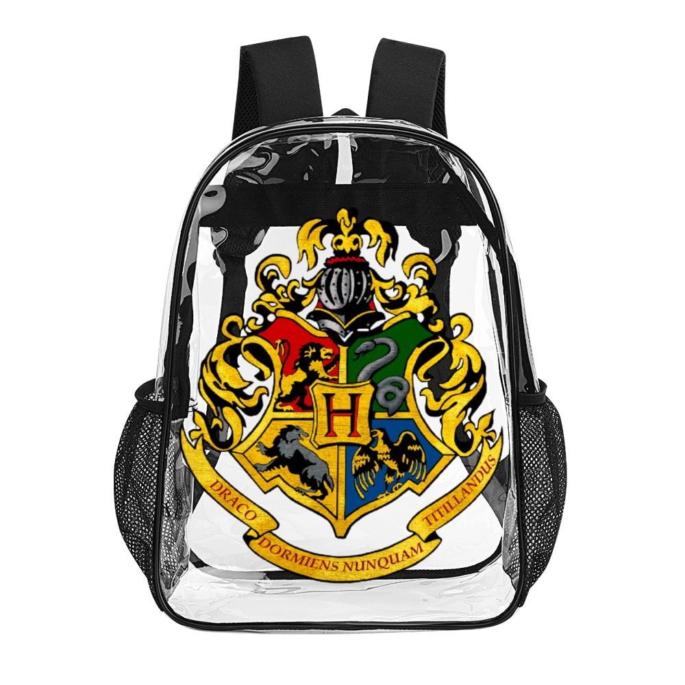 Harry Potter Clear Backpack Heavy Duty Transparent Bag See Through Bookbag for School Work Sport College Travel Walmart