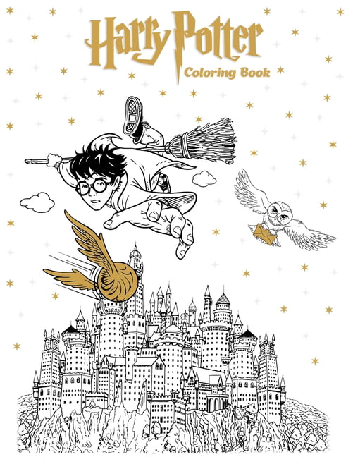 English version of Harry Potter Potter coloring book livros