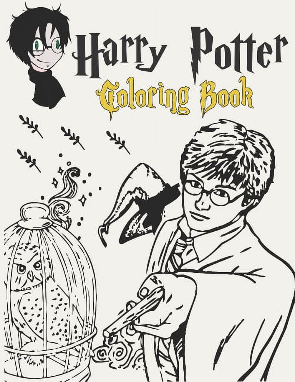 Harry-Potter Coloring Book : Magical Places And Characters Perfect Coloring  Book For Kids And Adults The Best Way To Relax And Relieve Stress - Size