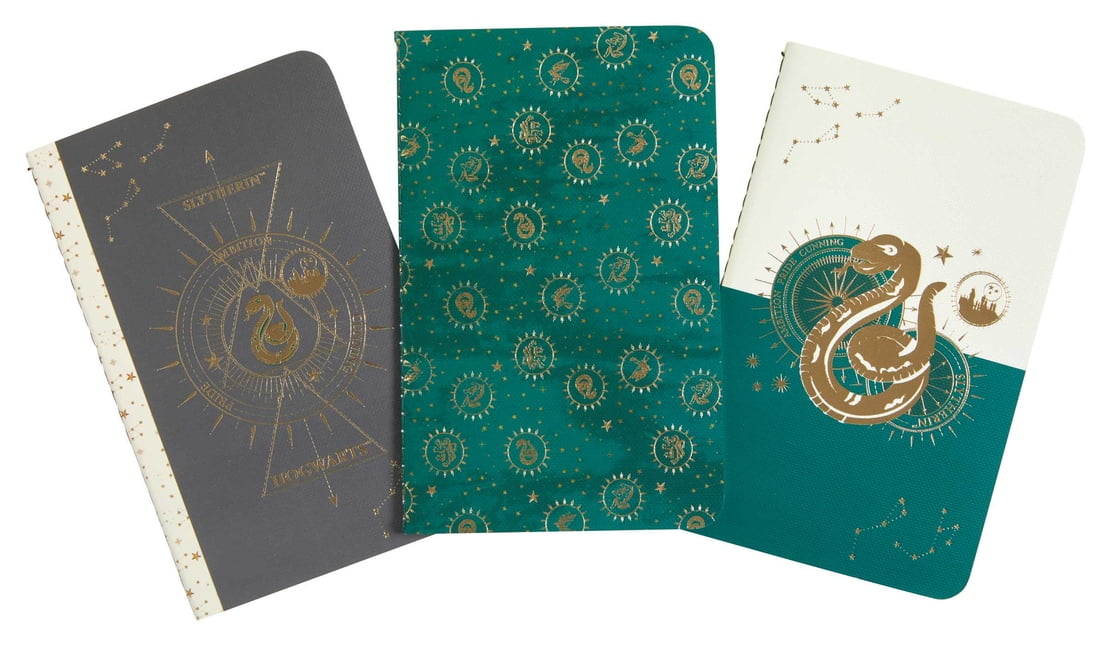 Harry Potter: Constellation Harry Potter: Slytherin Constellation Sewn Pocket Notebook Collection (Set of 3), (Paperback)