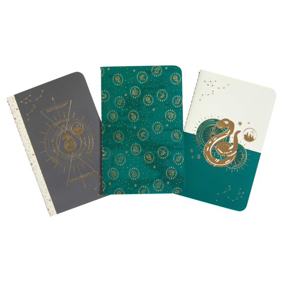 Harry Potter: Constellation Harry Potter: Slytherin Constellation Sewn Pocket Notebook Collection (Set of 3), (Paperback)