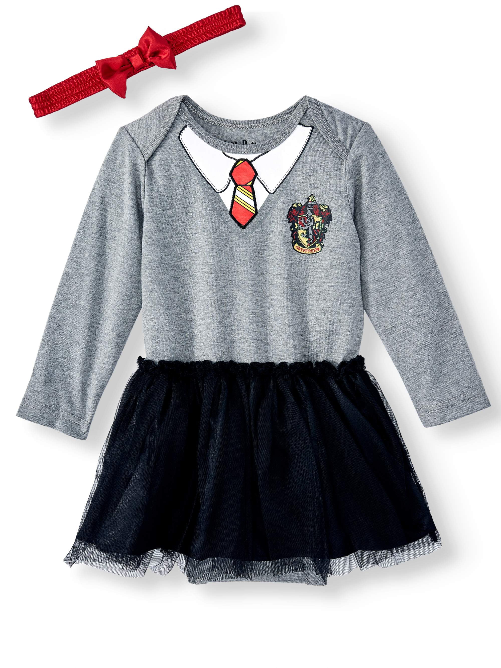 Harry Potter Gryffindor Girls T-Shirt Tulle Skirt and Headband 3 Piece  Outfit Set Toddler, Child