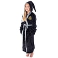 thumbnail image 1 of Harry Potter Girls' Hogwarts Houses Fleece Hooded Robe All Houses - Slytherin Hufflepuff Ravenclaw Gryffindor, 1 of 7