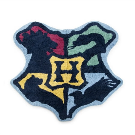 Harry Potter Crest Tufted Rug, 32" x 30", Cotton, Multicolor, Warner Bros