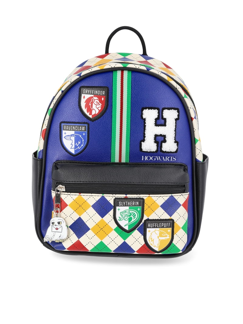 harry potter mini backpack universal studios for Kids Toddlers - 11" Iconic Woven Small Backpack Bundle w Button | Preschool Daycare Kindergarten this 10 Mini Backpack features an all over print design Harry Potter Magical Elements Mini