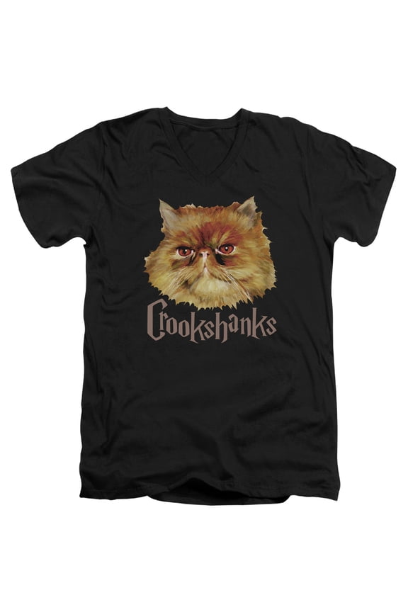 Harry Potter - Crookshanks Color - Slim Fit V Neck Shirt - X-Large