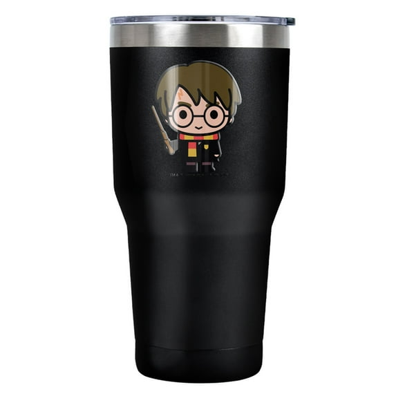Harry Potter Cute Chibi Character Stainless Steel Tumbler 30 oz Coffee Travel Cup, Vacuum Insulated & Double Wall with Leakproof Sliding Lid