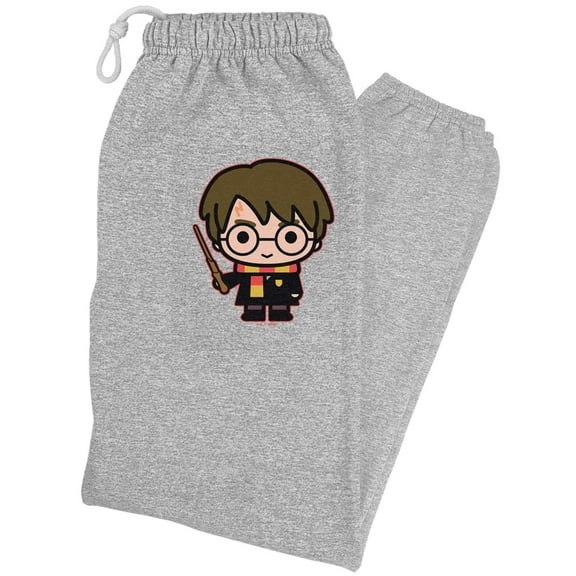 Harry Potter Cute Chibi Character Unisex Jogger Sweatpants for Men and Women, Athletic Heather, Small