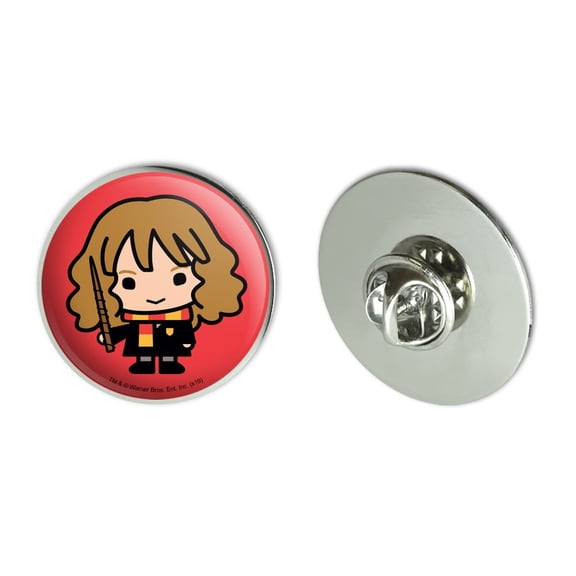 Harry Potter Cute Chibi Hermione Character Metal 1.1" Tie Tack Hat Lapel Pin Pinback