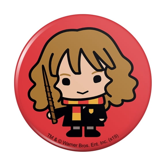 Harry Potter Cute Chibi Hermione Character Pinback Button Pin