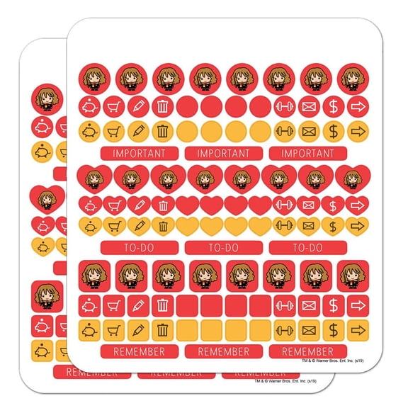 Harry Potter Cute Chibi Hermione Character Planner Calendar Scrapbooking Crafting Sticker Set