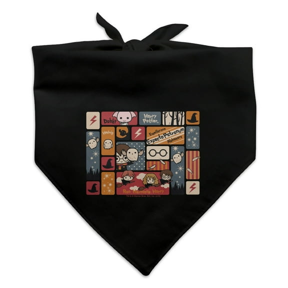 Harry Potter Cute Chibi Pattern Dog Pet Bandana