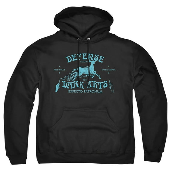 Harry Potter Dark Arts Expecto Patronium Adult Pull-Over Hoodie, Black, Medium