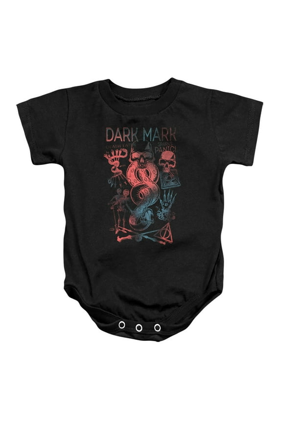 Dark Mark Sparks Panic Unisex Infant Snap Suit for Baby, Black, X-Large