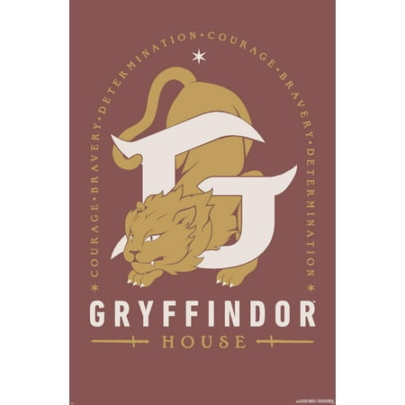 Harry Potter: Darker Arts - Gryffindor House Wall Poster, 22.375" x 34"