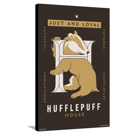 Harry Potter: Darker Arts - Hufflepuff House Canvas Wall Poster, 22.375" x 34"