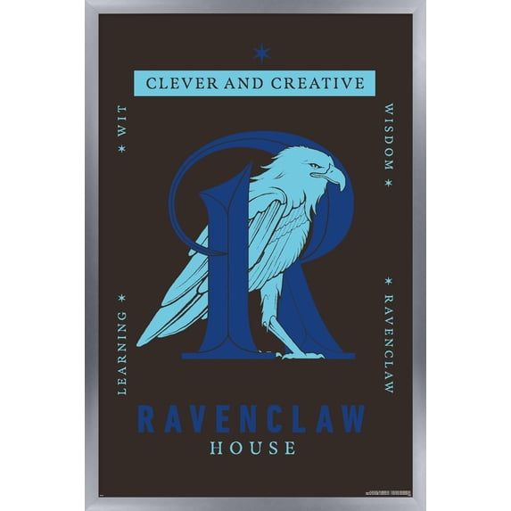 Harry Potter: Darker Arts - Ravenclaw House Wall Poster, 22.375" x 34" Framed
