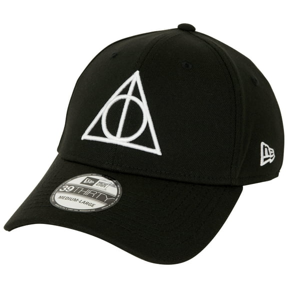 Harry Potter Deathly Hallows New Era 39Thirty Fitted Hat-Medium/Large