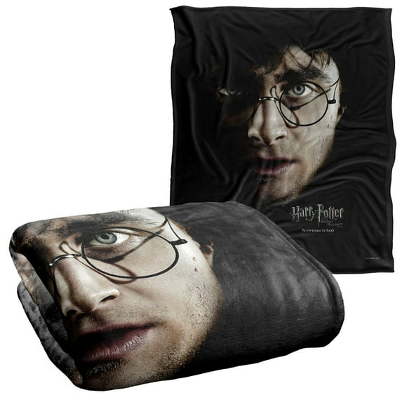 Harry Potter Deathly Hallows Part 1 Poster Officially Licensed Silky Touch Super Soft Throw Blanket 50' x 60'