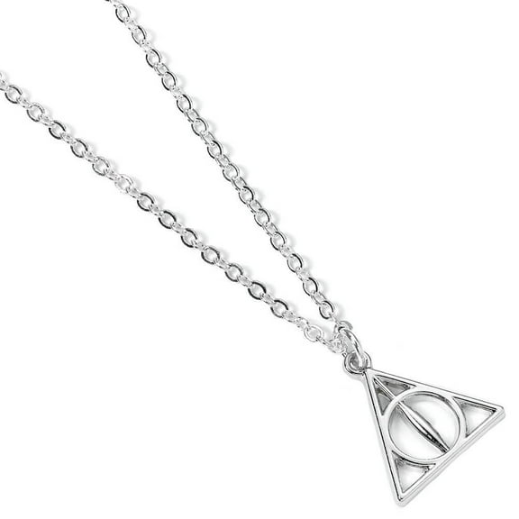 Harry Potter Deathly Hallows Silver Plated Pendant Necklace