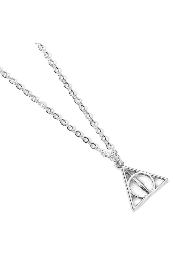 Deathly Hallows Silver Plated Pendant Necklace