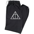 thumbnail image 1 of Harry Potter Deathly Hallows Symbol Unisex Jogger Sweatpants for Men and Women, Black, Medium, 1 of 1