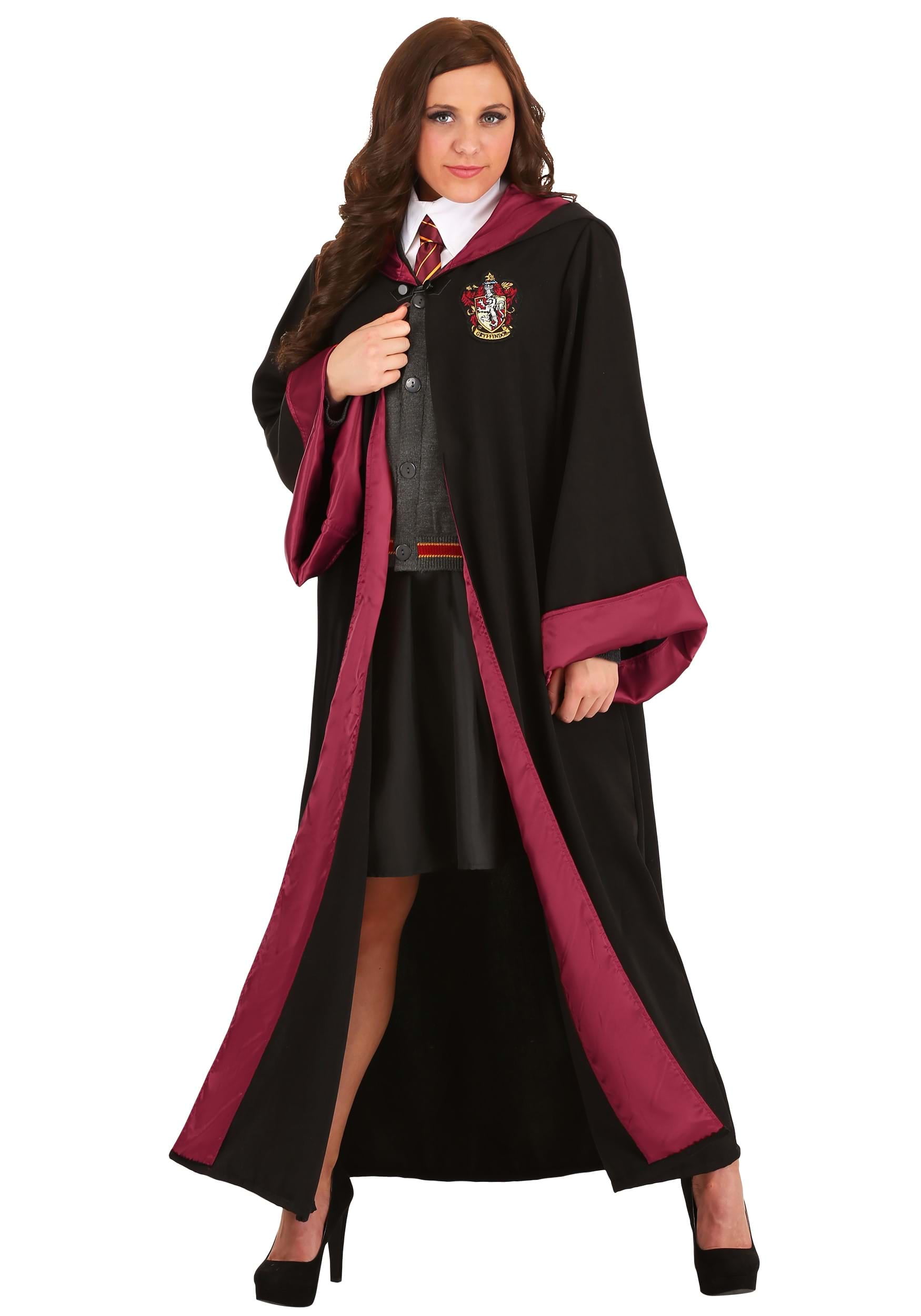Harry Potter Hermione Deluxe Costume | Adult | Womens | M | Black/Orange/Red | Jerry Leigh