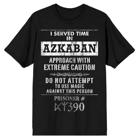 Harry Potter Distressed I Survived Azkaban Mens T-shirt Shirt-Medium