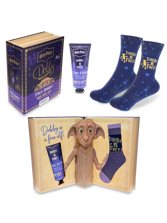 Harry Potter Dobby Sock Gift Set, Peppermint Foot Lotion