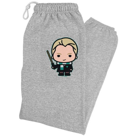 Harry Potter Draco Cute Chibi Character Unisex Jogger Sweatpants for Men and Women, Athletic Heather, 2X-Large