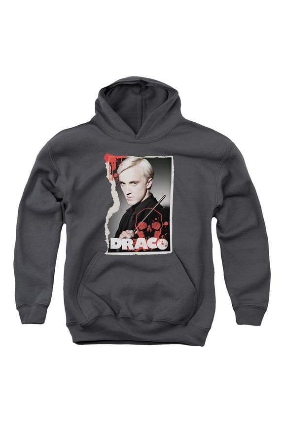 Harry Potter - Draco Frame - Youth Hooded Sweatshirt - Medium