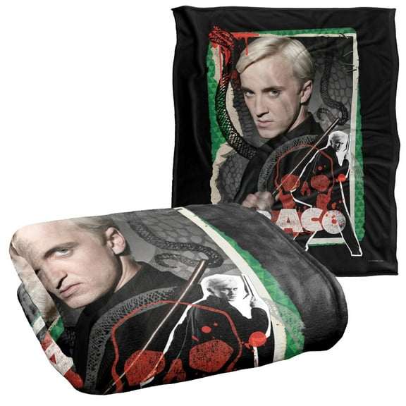 Harry Potter Draco Malfoy Photo Collage Officially Licensed Silky Touch Super Soft Throw Blanket 50' x 60'