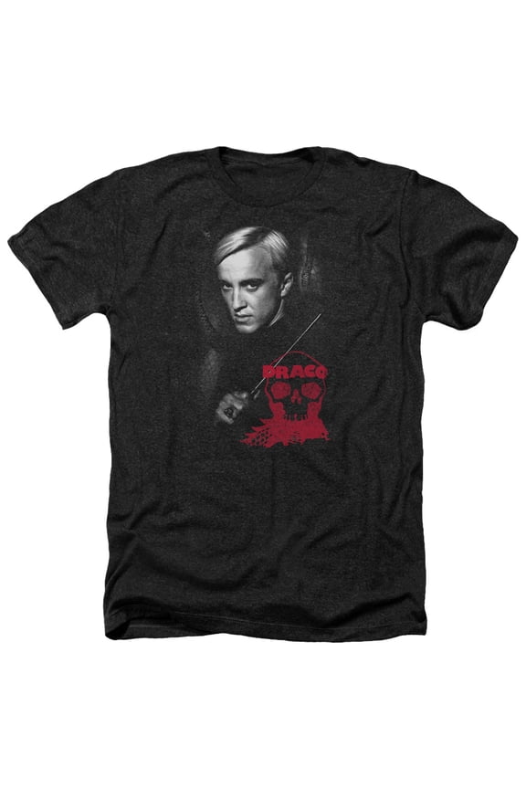 Harry Potter - Draco Portrait - Heather Short Sleeve Shirt - Large