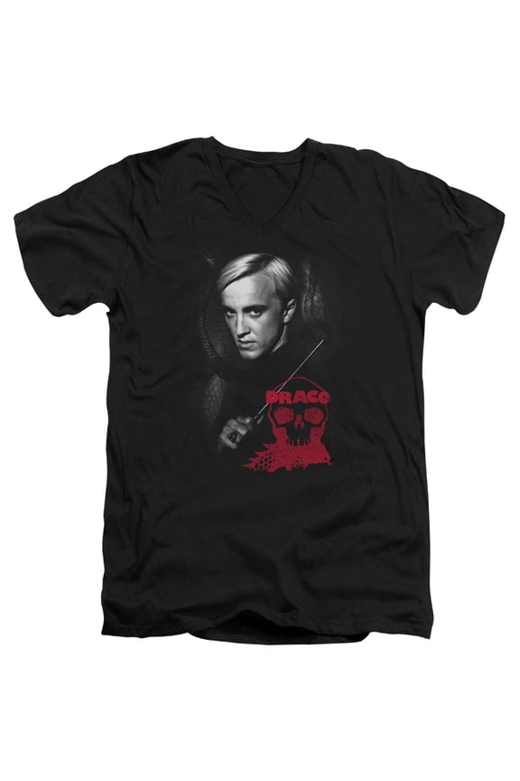 Harry Potter - Draco Portrait - Slim Fit V Neck Shirt - XX-Large