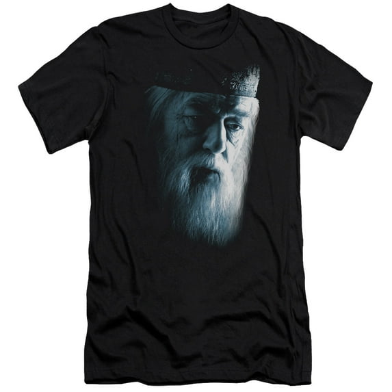 Harry Potter Dumbledore Face S/S Adult 30/1 T-Shirt Black
