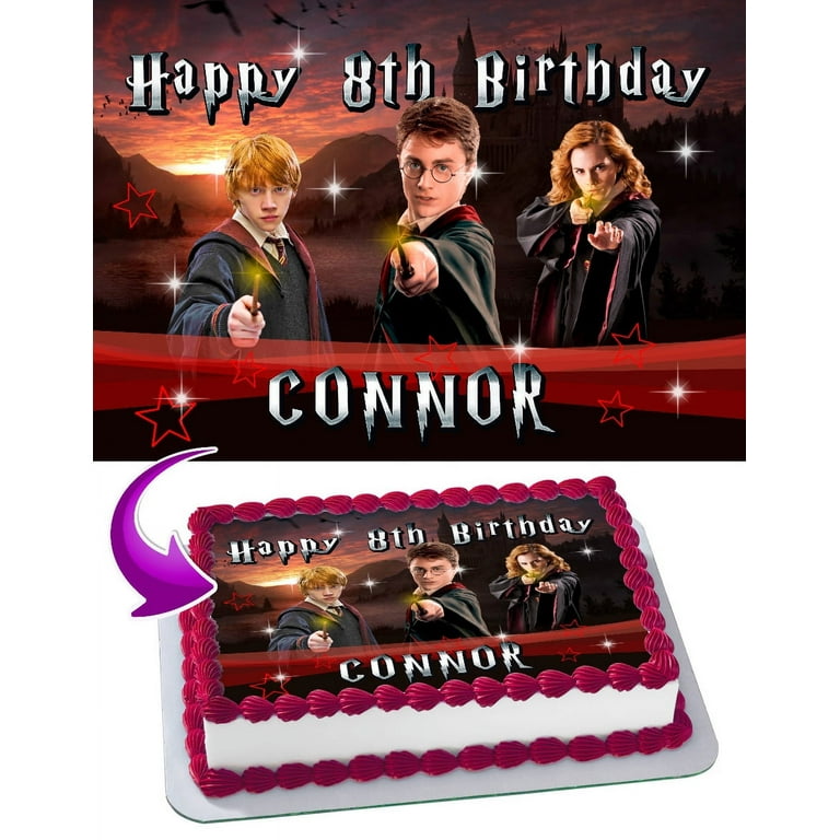 Personalized Harry Potter Cake Topper / Harry Potter Birthday Cake