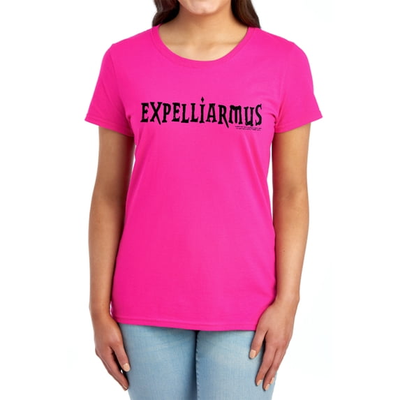 Harry Potter Expelliarmus Women's T Shirt, Hot Pink, X-Large